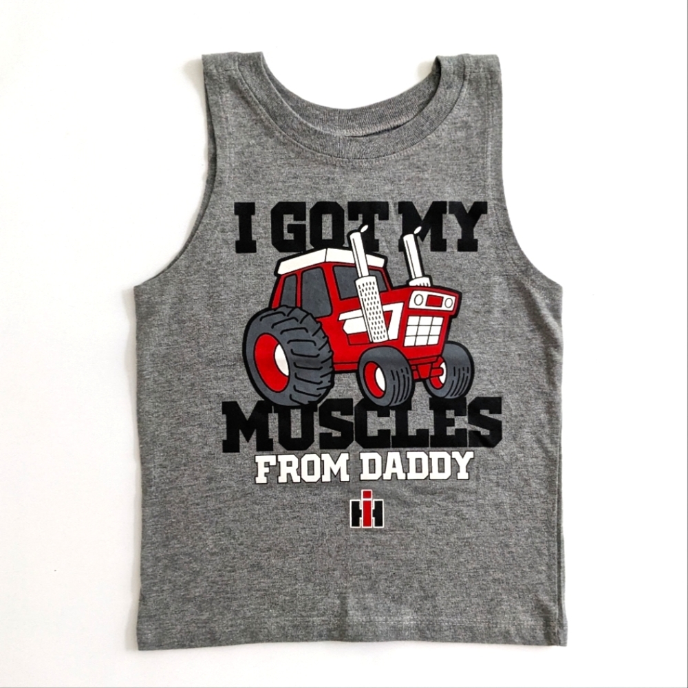 I Got My Muscles From Daddy Toddler Muscle T-shirt